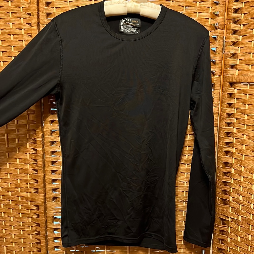 Mens Black Long-sleeve Shirt
